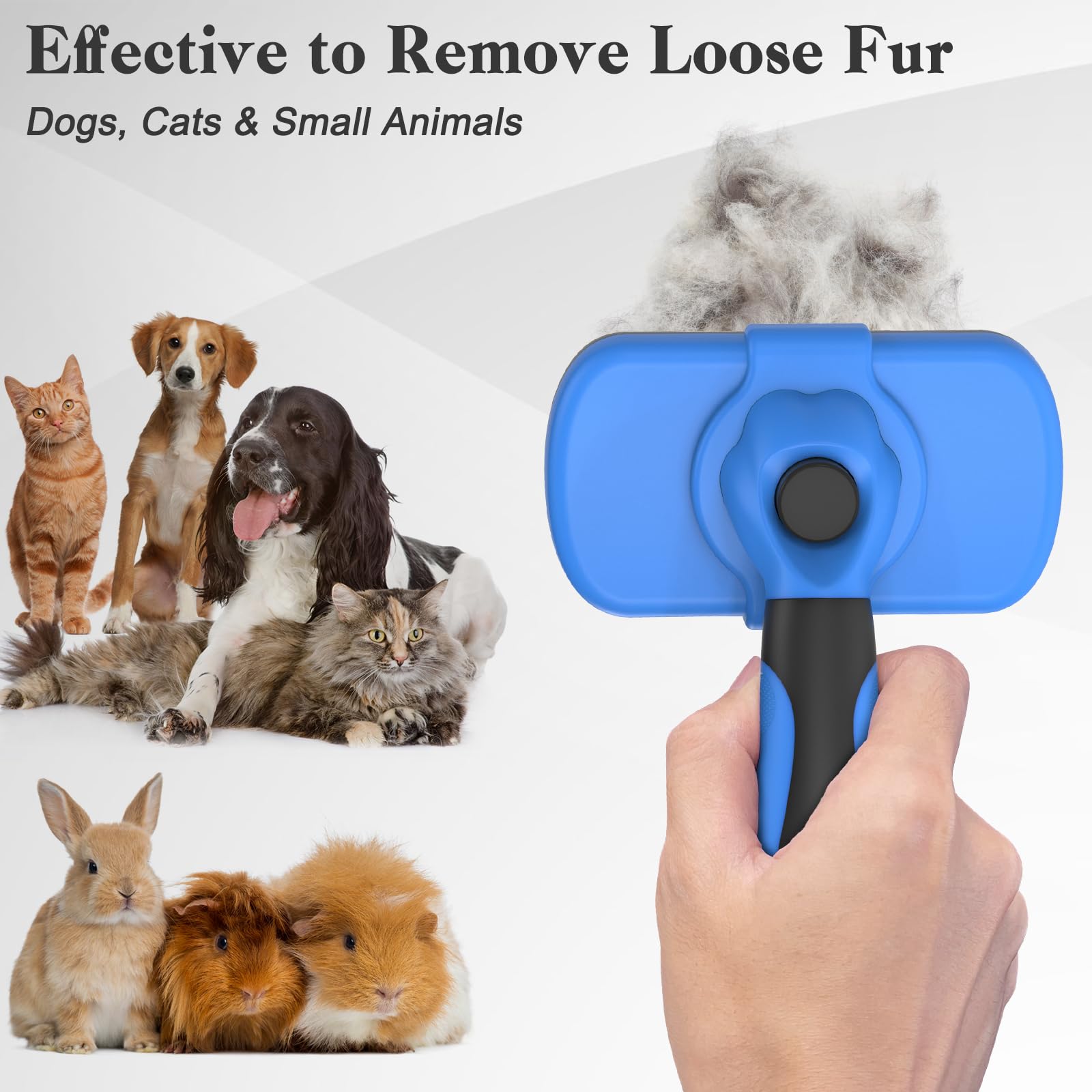 Self-Cleaning Pet Slicker Brush
