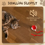Smart Interactive Electric Cat Teaser Toy - LED Glowing Self-Play Toy