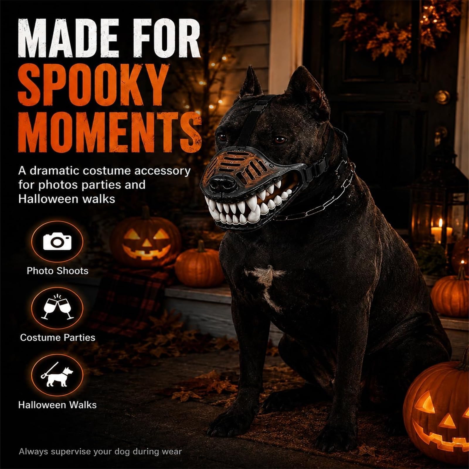 Spooky Dog Halloween Mask – Funny Pet Costume Accessory for Halloween Parties & Photos（Free Shipping）