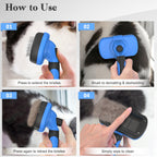 Self-Cleaning Pet Slicker Brush