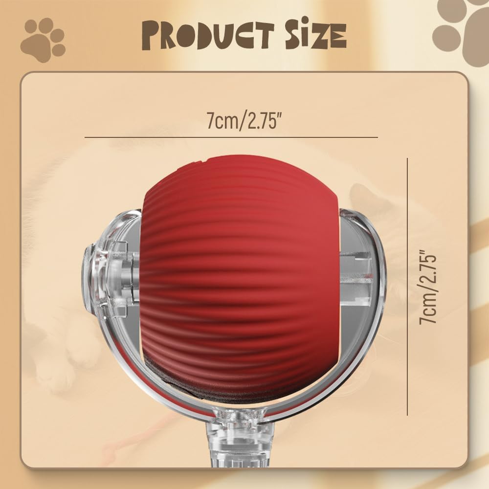 Smart Interactive Electric Cat Teaser Toy - LED Glowing Self-Play Toy