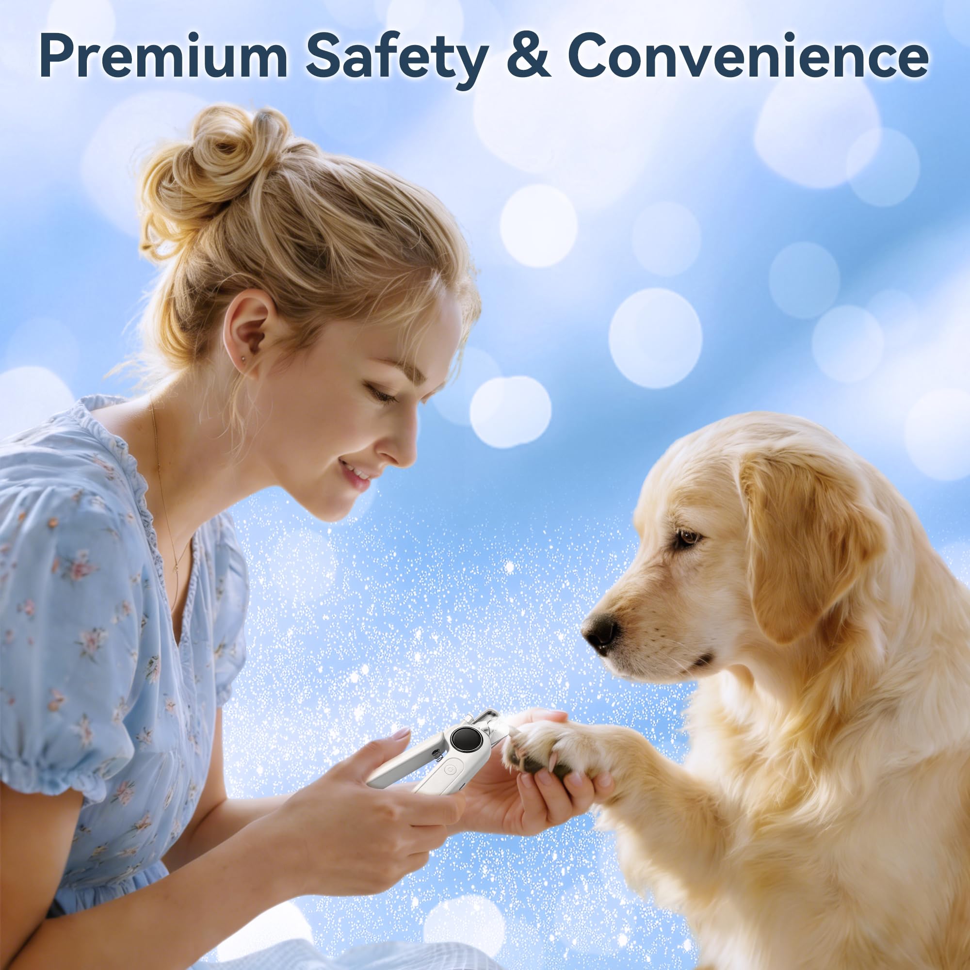 2-in-1 Electric Pet Nail Clipper & Grinder for Dogs Cats
