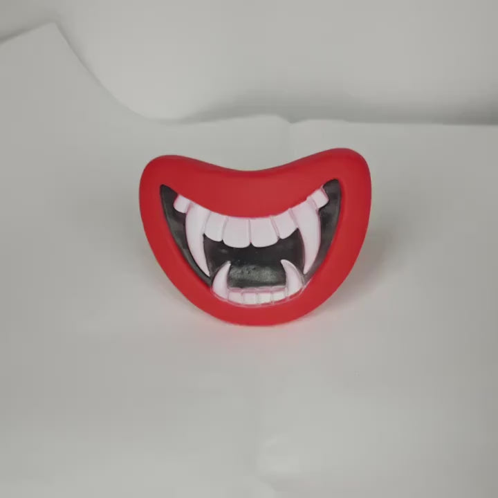 Funny Squeaky Dog Toy Ball — PVC Teeth & Lips Design for Puppies